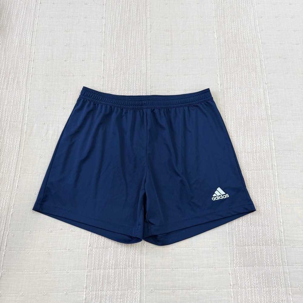 Adidas Shorts Womens M Navy Blue Aeroready Athletic Soccer Activewear